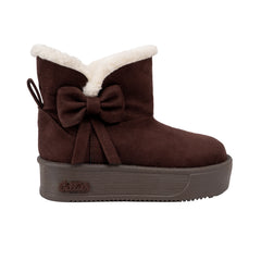 Toffee winter ribbon boots