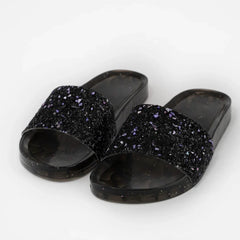 Glitter Slipper Black