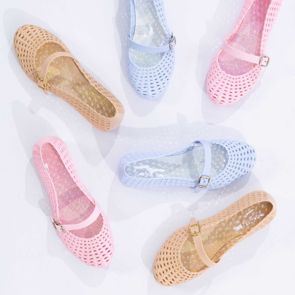 Jelly Plastic Rubber Ballerina for Woman & Kids