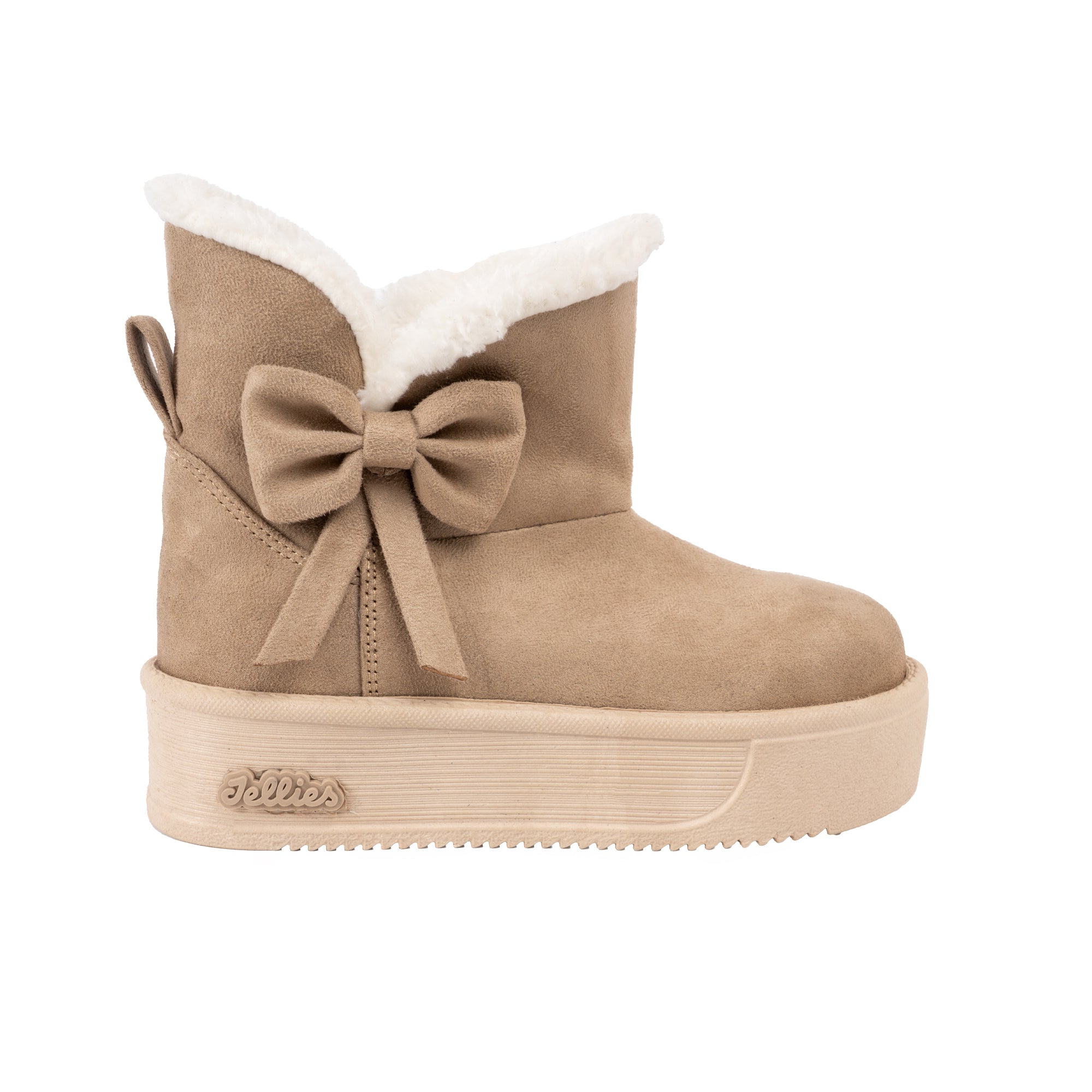 Toffee winter ribbon boots