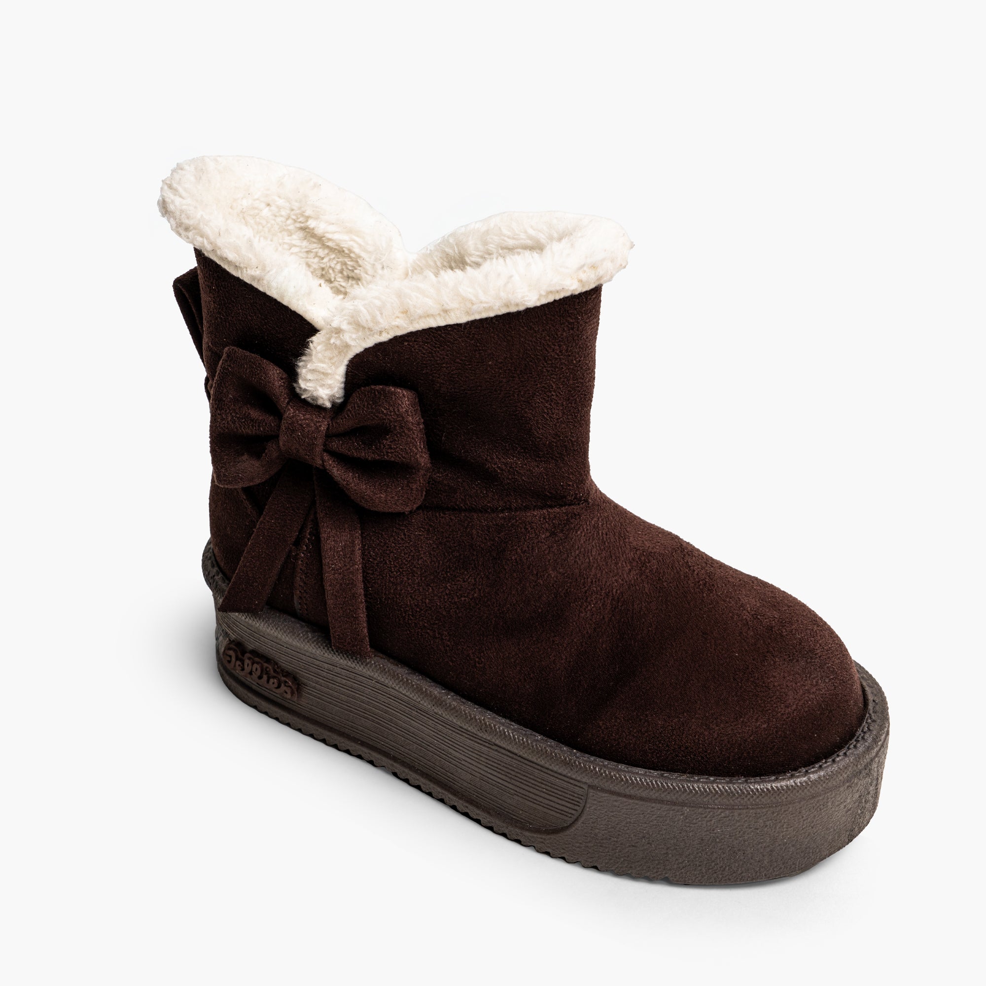 Toffee winter ribbon boots