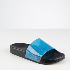 Alba Slipper Turquoise glittery