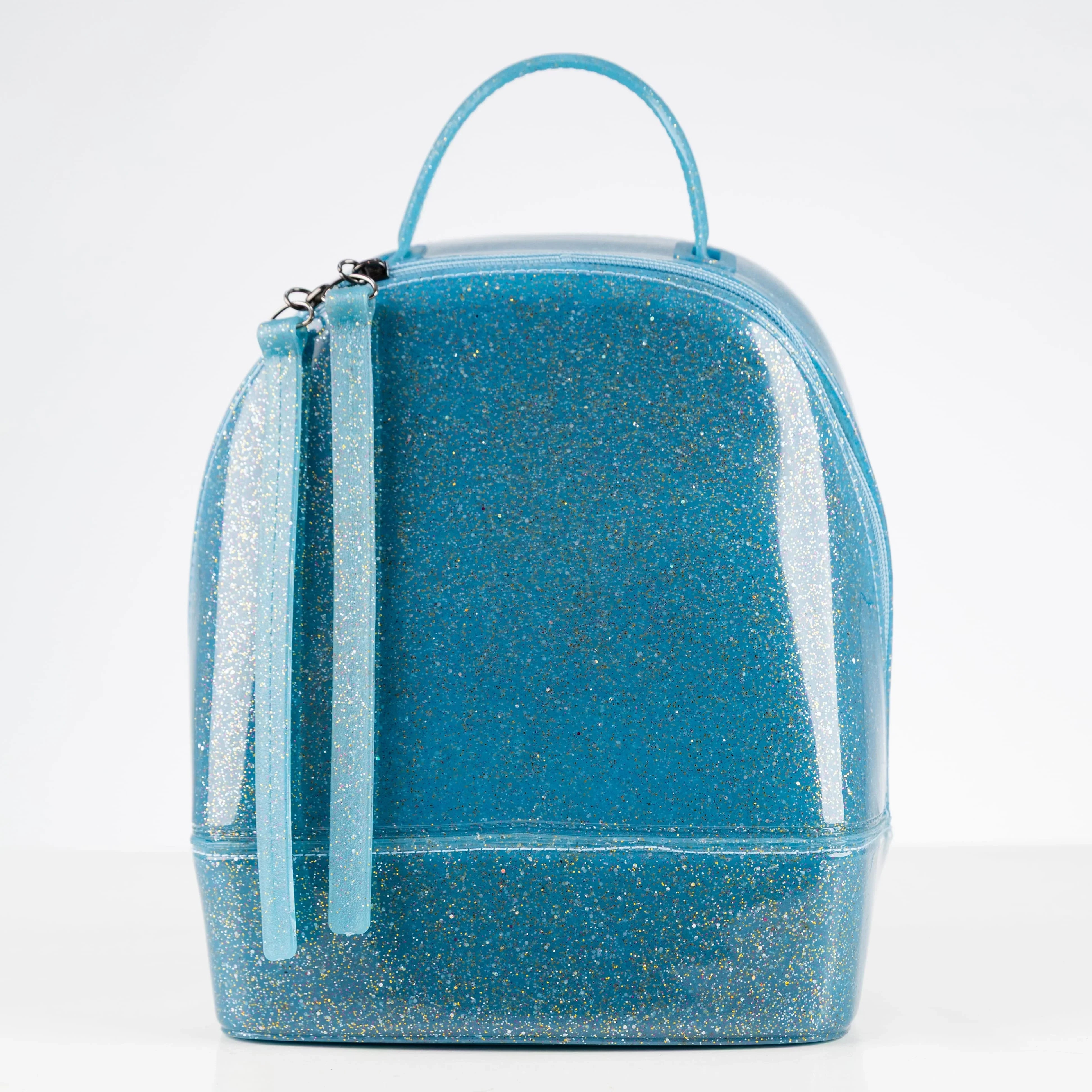 Coucla Turquoise Glittery Jelly Backpack