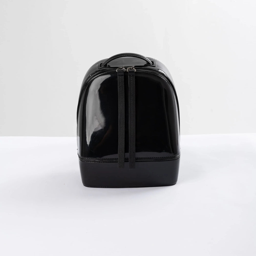 Coucla Black Waterproof Backpack - Back Straps Detail