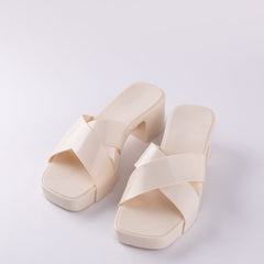 Cross Valia Sandals Milky White