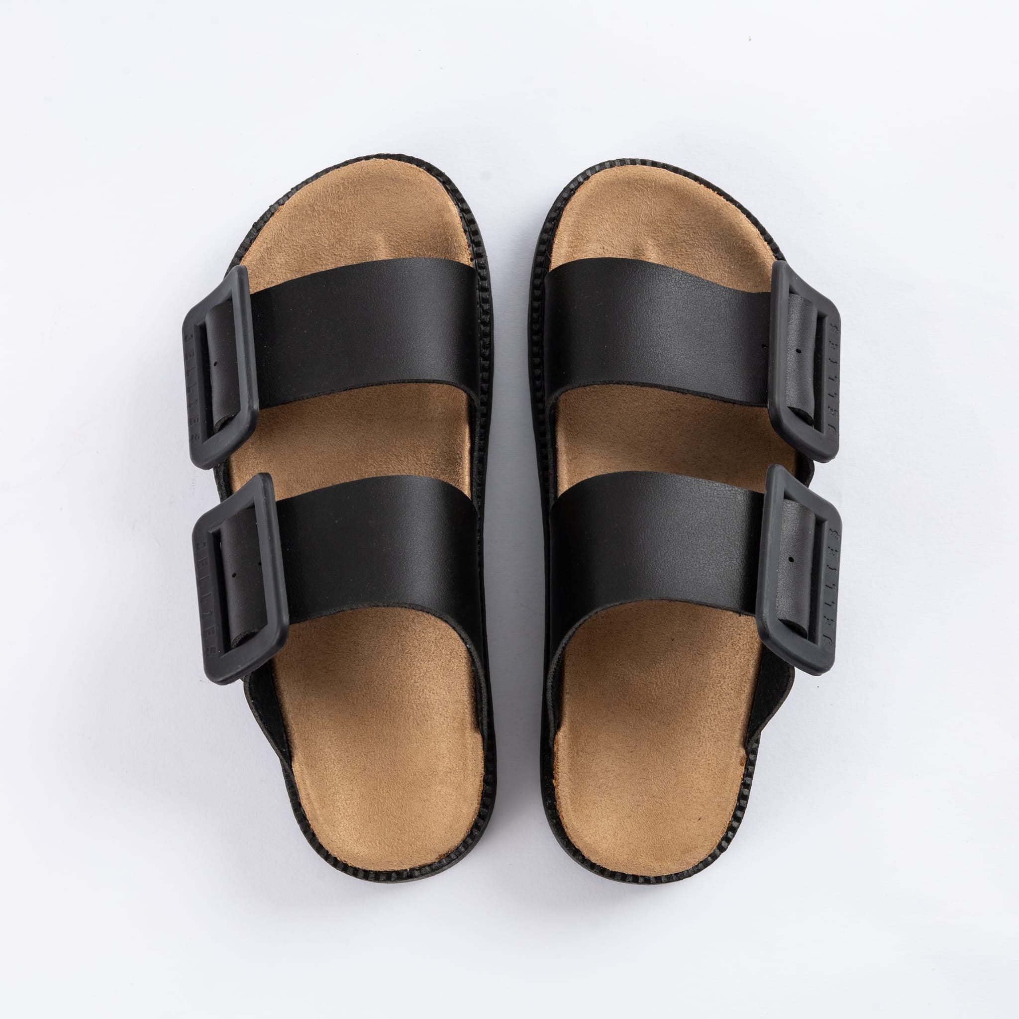 Kenzy Black Platform Slipper - Plush Sole Detail