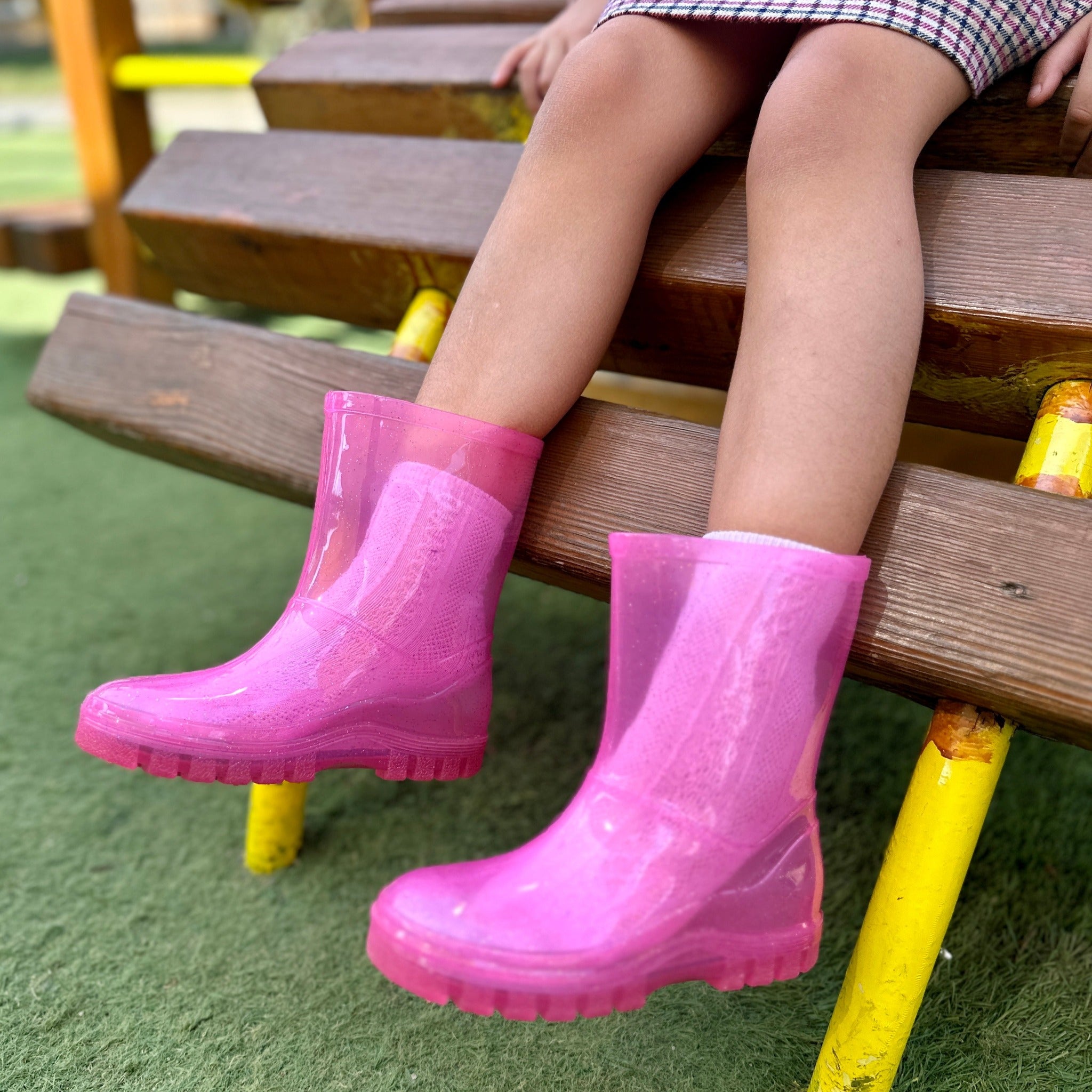 Mini RainBoots For Kids-Fuchsia