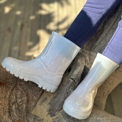 Mini RainBoots For Kids-Milky White