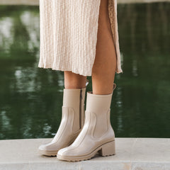 Tall Lila Boots-Beige