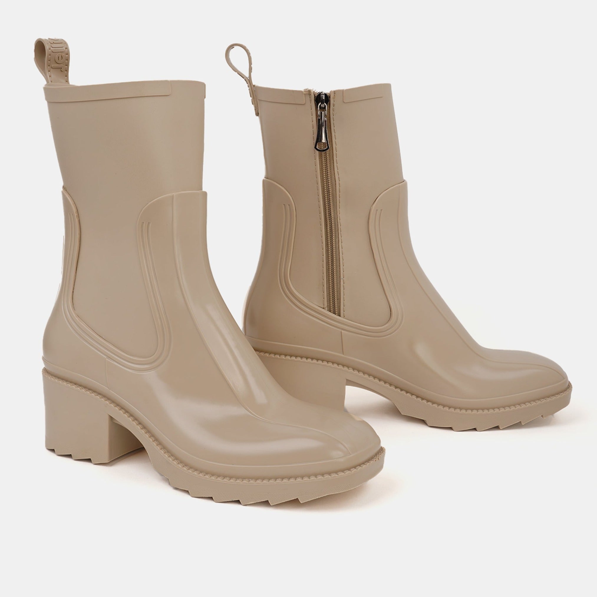 Tall Lila Boots-Beige