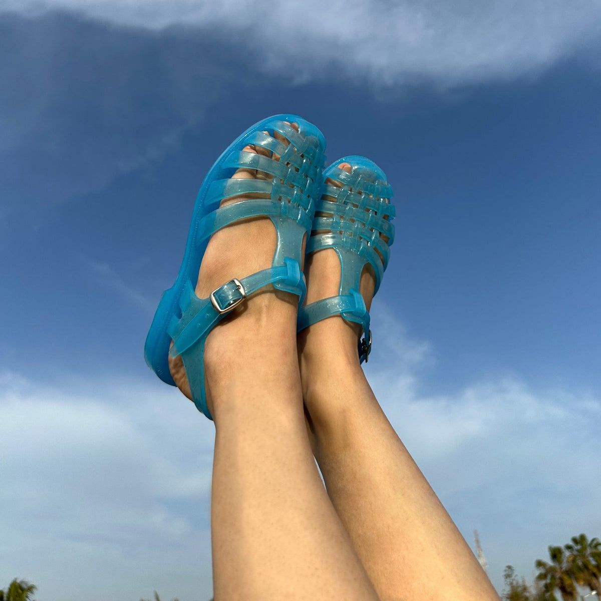 Retro Sandals Turquoise
